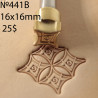 Tool for leather craft. Stamp 441B. Size 16x16 mm