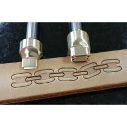 Tool for leather craft. Chain. 2 stamps in set. Size 7x10mm, 2x8 mm