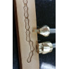 Tool for leather craft. Bicycle chain. 2 stamps in set. Size 4x10mm, 2x3 mm