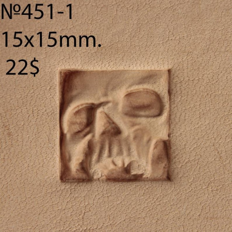 Tool for leather craft. Stamp 451-1. Size 15x15 mm