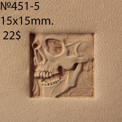 Tool for leather craft. Stamp 451-5. Size 15x15 mm