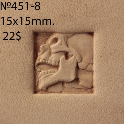 Tool for leather craft. Stamp 451-8. Size 15x15 mm