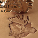 Tool for leather craft. Stamp 453. Size 10x10 mm