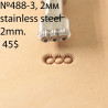 Tool for leather craft. Stamp 488-3. Size 2 mm each dot