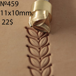Tool for leather craft. Stamp 459. Size 11x10 mm