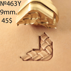 Tool for leather craft. Stamp 463Y - leather rope - angular stamp for 463. Size 9 mm