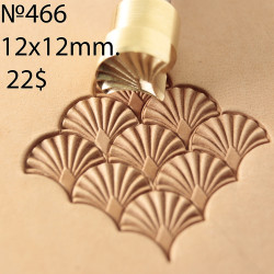 Tool for leather craft. Stamp 466. Size 12x12 mm