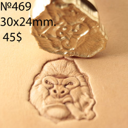 Tool for leather craft. Stamp 469. Size 30x24 mm