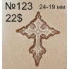 Tool for leather craft. Stamp 123. Size 19х24 mm