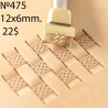 Tool for leather craft. Stamp 475. Size 12x6 mm
