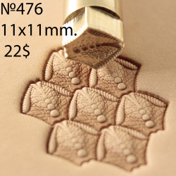 Tool for leather craft. Stamp 476. Size 11x11 mm