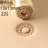 Tool for leather craft. Stamp 484. Size 13x13 mm