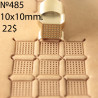 Tool for leather craft. Stamp 485. Size 10x10 mm