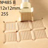 Tool for leather craft. Stamp 485B. Size 12x12 mm