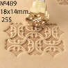 Tool for leather craft. Stamp 489B. Size 19x23 mm