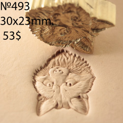 Tool for leather craft. Stamp 493 - The Fox. Size 30x23 mm