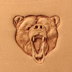Tool for leather craft. Stamp 500 - Bear. Design by Maria Trofimova. Size 26x26 mm