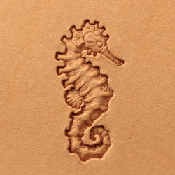 Tool for leather craft. Stamp 503 - Sea horse. Size 30x15 mm