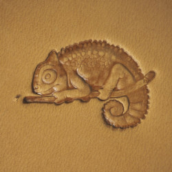 Tool for leather craft. Stamp 507 - Chameleon 30x22 mm