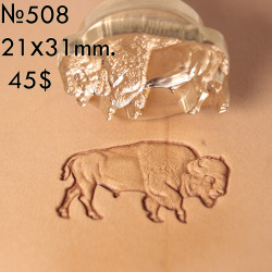 Tool for leather craft. Stamp 508 - wood bison