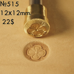 Tool for leather craft. Stamp 514. Size 16x12 mm