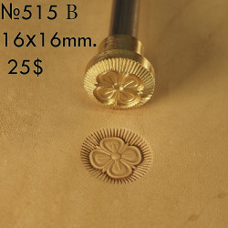 Tool for leather craft. Stamp 515. Size 12x12 mm