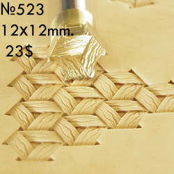 Tool for leather craft. Stamp 522. Size 12x12 mm