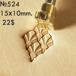 Leather stamp tool for leather craft DIY brass belt roller #22 Crocodile scale 
