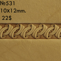 Tool for leather craft. Stamp 530. Size 10x10 mm