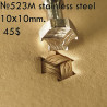 Tool for leather craft. Stamp 522M. Stainless steel. Size 10x10 mm