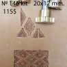 Tool for leather craft. Stamp 146kit. Size 12х20 mm