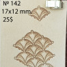 Tool for leather craft. Stamp 142. Size 12х17 mm
