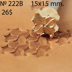 Tool for leather craft. Stamp 222B. Size 15x15 mm