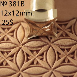 Tool for leather craft. Stamp 381B. Size 12x12 mm