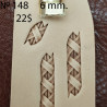 Tool for leather craft. Stamp 148. Size 6х13 mm