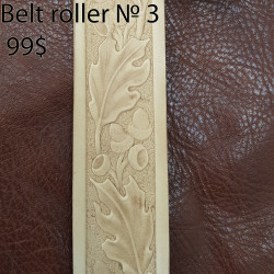 Tool for leather crafts. Belt roller-3. Size 38 mm