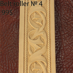 Tool for leather crafts. Belt roller-4. Size 38 mm