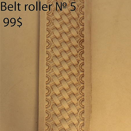 Tool for leather crafts. Belt roller-5. Size 38 mm