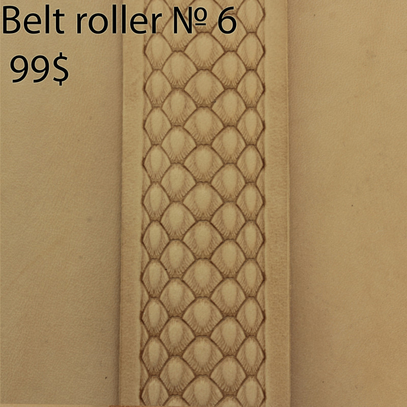 Tool for leather crafts. Belt roller-5. Size 38 mm