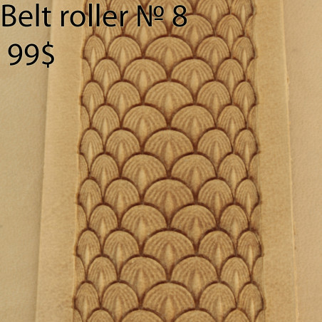 Tool for leather crafts. Belt roller-8. Size 38 mm