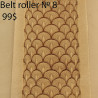 Tool for leather crafts. Belt roller-8. Size 38 mm