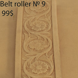 Tool for leather crafts. Belt roller-9. Size 38 mm