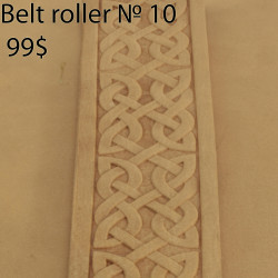 Tool for leather crafts. Belt roller-10. Size 38 mm