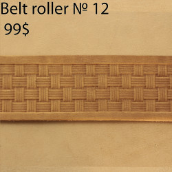Tool for leather crafts. Belt roller-12. Size 38 mm