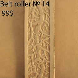 Tool for leather crafts. Belt roller-14. Size 38 mm