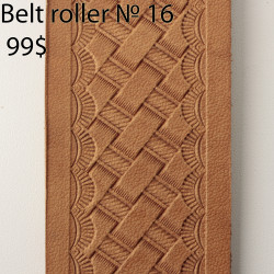 Tool for leather crafts. Belt roller-16. Size 38 mm