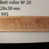 Tool for leather crafts. Belt roller-20. Size 28x38 mm