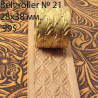 Tool for leather crafts. Belt roller-21. Size 28x38 mm