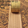Tool for leather crafts. Belt roller-22. Size 28x38 mm