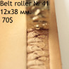 Tool for leather crafts. Belt roller-41. Size 28x38 mm